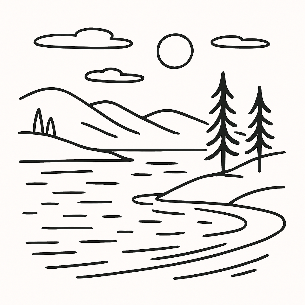 T-shirt collection paysages