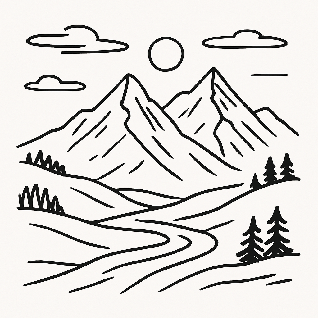 T-shirt collection paysages